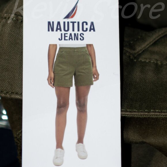 Nautica Jeans Ladies' Pull-On Short ,Nautica® Jeans, Color: Green - Picture 7 of 9